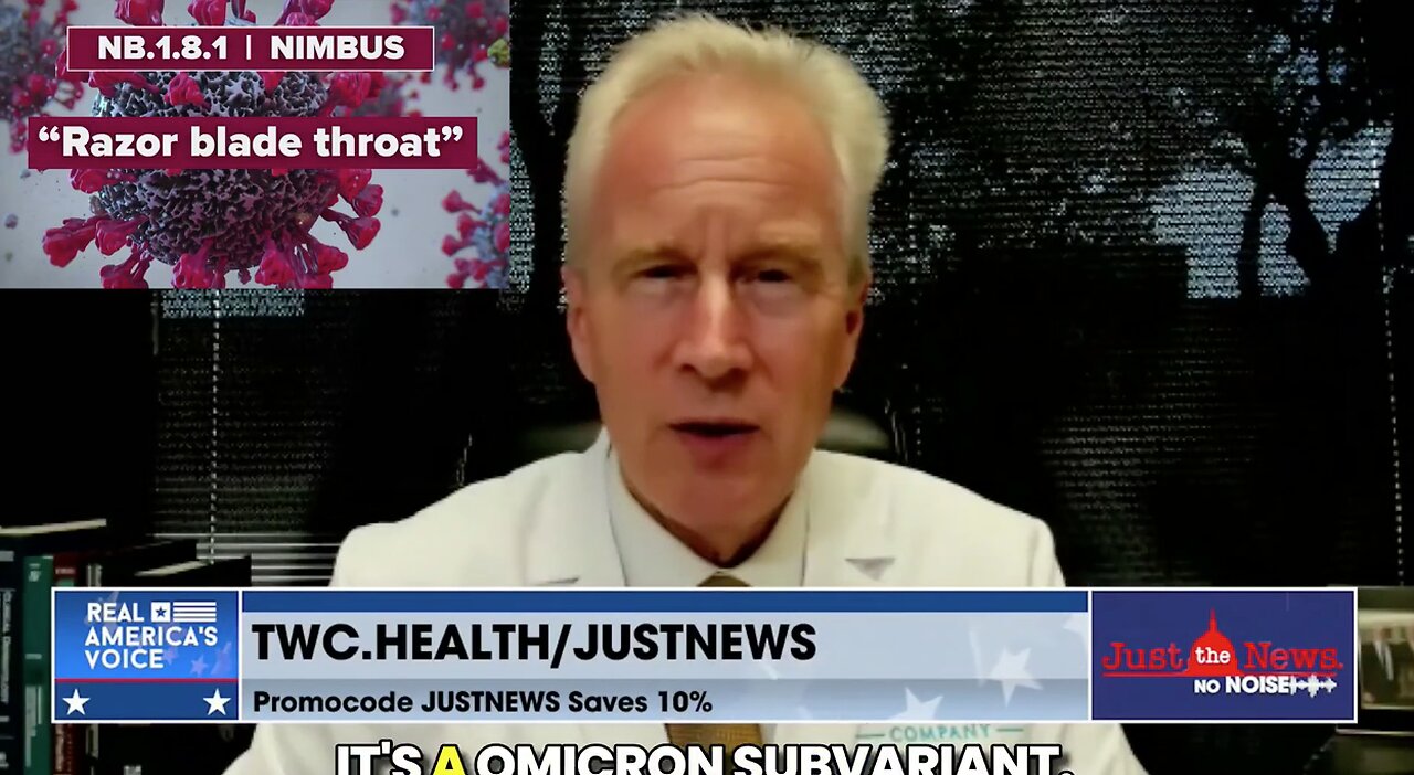 Dr. Peter McCullough on the Nimbus “Razor Blade Throat” Covid Variant
