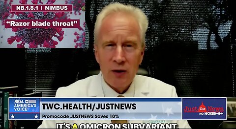 Dr. Peter McCullough on the Nimbus “Razor Blade Throat” Covid Variant