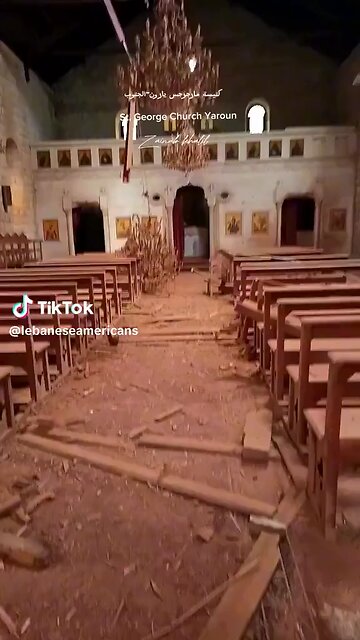 Israel bombed the historic Saint George’s Church in Lebanon…