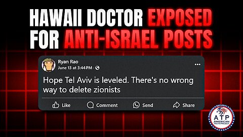 HAWAII MEDICAL PROFESSIONAL EXPOSED FOR ANTI-JEWISH, ANTI-ISRAEL HATE ON SOCIAL MEDIA