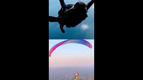 Difference between paragliding and skydiving