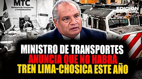 #EnVivo Ministro de transportes anuncia que no habrá tren Lima-Chosica este 2025