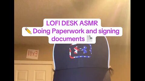 LOFI Desk ASMR | Writing Sounds, Mouth Sounds, Paperwork, etc.