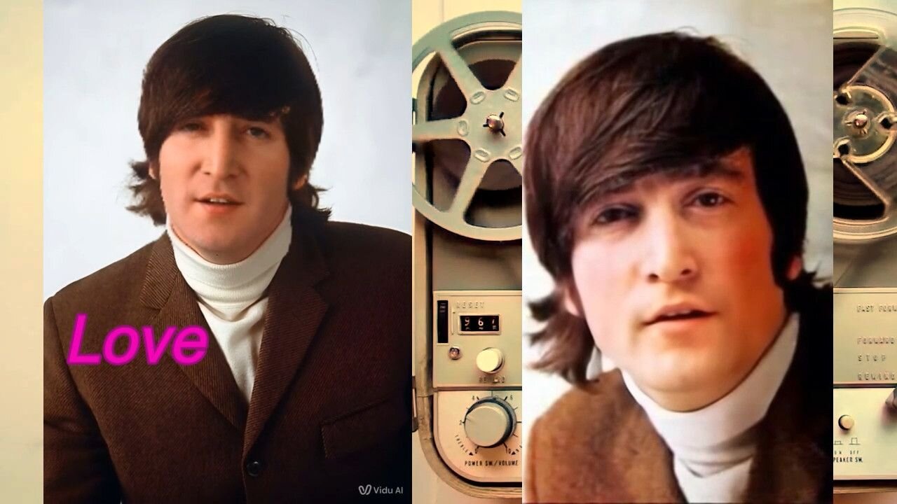 Beatles - Nowhere Man - (Bubblerock AI Video) - Ver 1 & 2