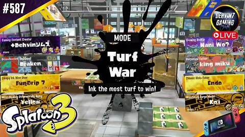 Turf War Battles Live #7 | Splatoon 3