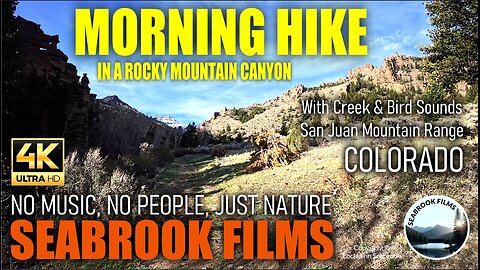 Morning Hike in a Rocky Mountain Canyon