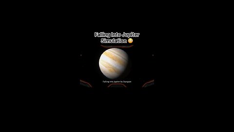Falling into Jupiter simulation. #astronomy #physics