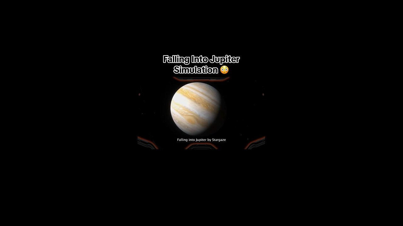 Falling into Jupiter simulation. #astronomy #physics