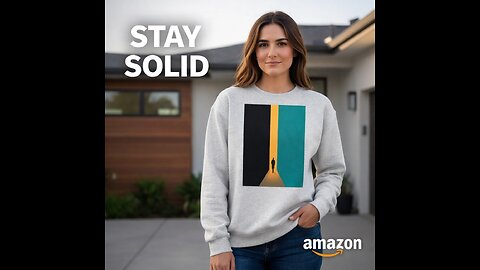Solid Ground Crewneck Sweatshirt – Minimalist Comfort & Everyday Stability (Unisex)