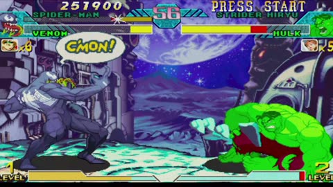 Spiderman + Venom vs Streder Hiryu + Hulk