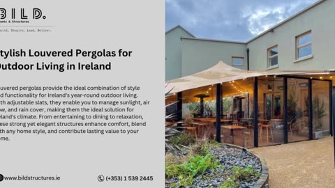 Stylish Louvered Pergolas for Outdoor Living in Ireland