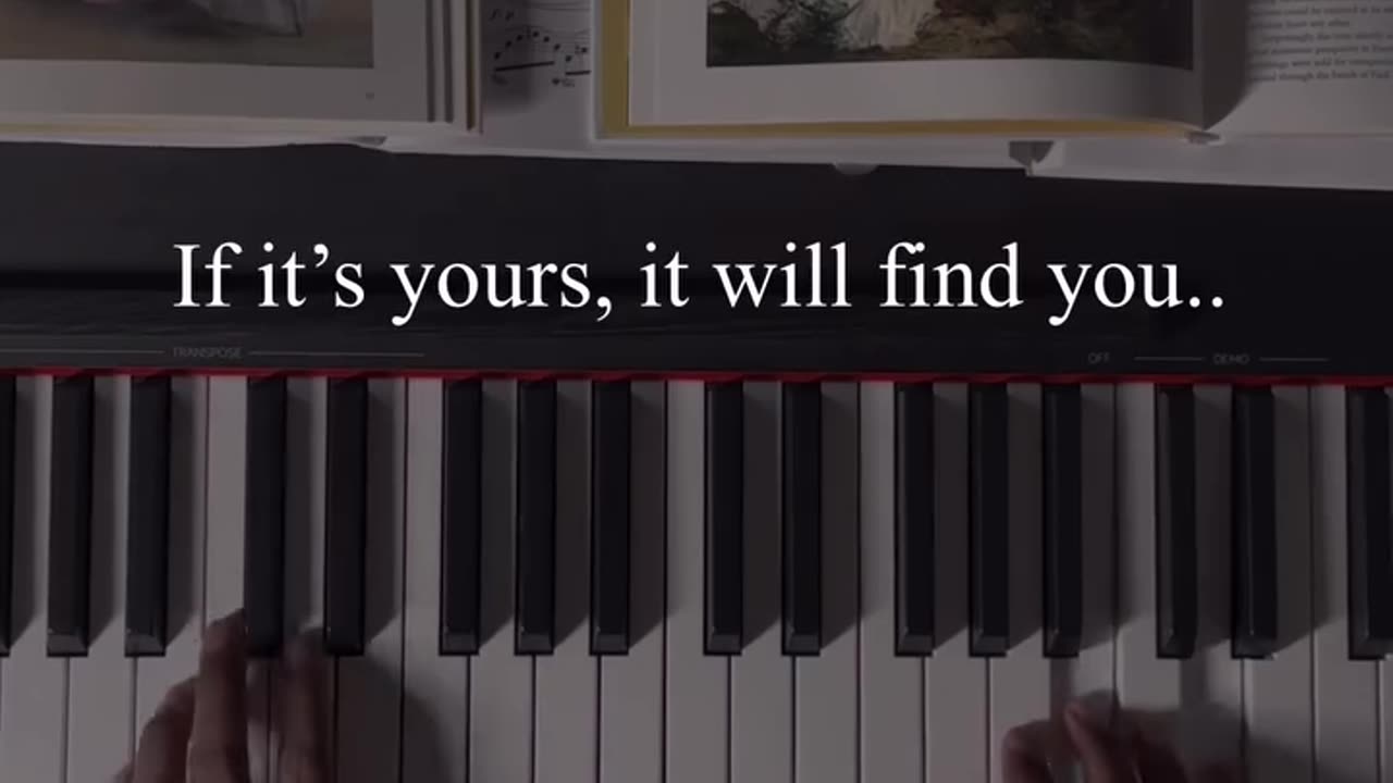 If it's yours it will find you.