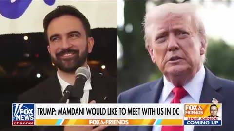 JUST IN_ Trump says Mamdani wants meeting in DC