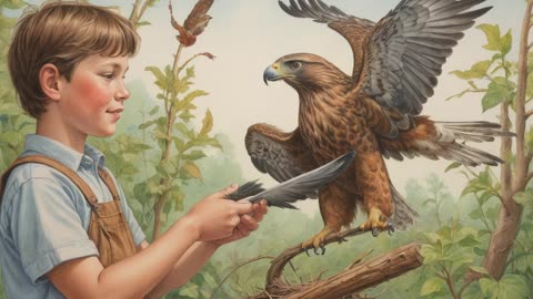 Der Vogelfänger, der Habicht und die Lerche ✨ Gutenachtgeschichten–Märchen–Kurze Bücher erzählt.