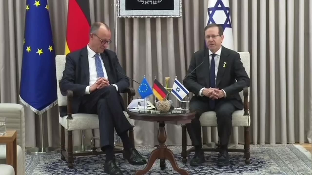 Israeli President Herzog tells Merz that Germany has a huge role to play, both in Europe