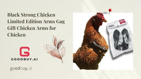 Black Strong Chicken Limited Edition Arms Gag Gift Chicken Arms for Chicken
