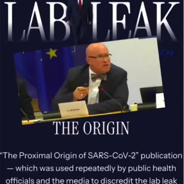 Dr. David Martin says there was "NO LAB LEAK"