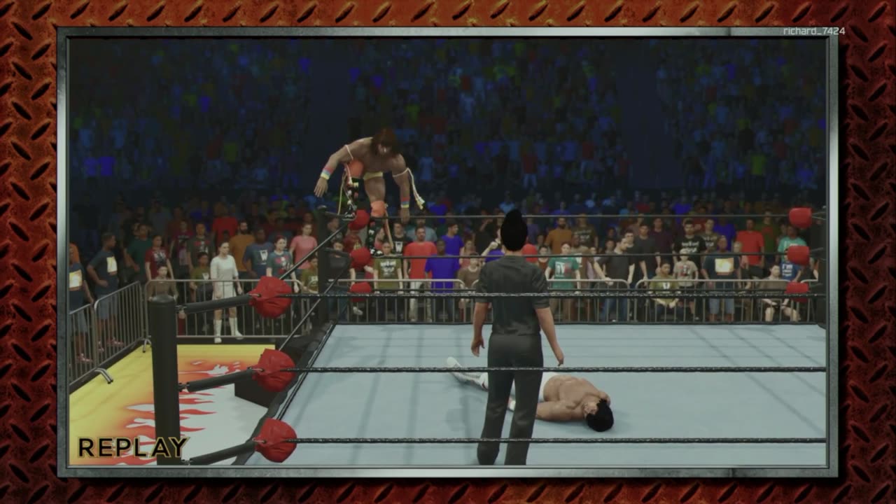 wwe 19 Ricky The Dragon Steamboat VS Ultimate Warrior
