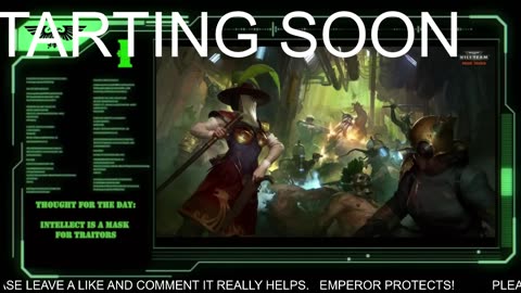 WARHAMMER 40K RADIO 24/7 SLEEP ASMR LORE & STORY RERUN STREAM