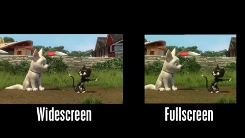 Bolt (2008) - Barking at the Moon - Widescreen vs. Fullscreen
