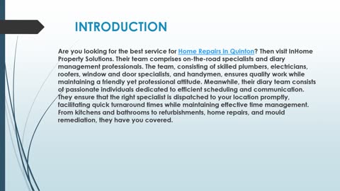 Looking for the best Home Repairs in Quinton