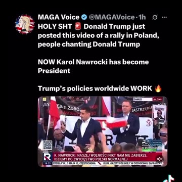 Poland rallying for Trump