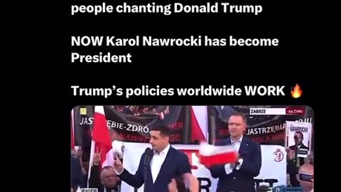 Poland rallying for Trump