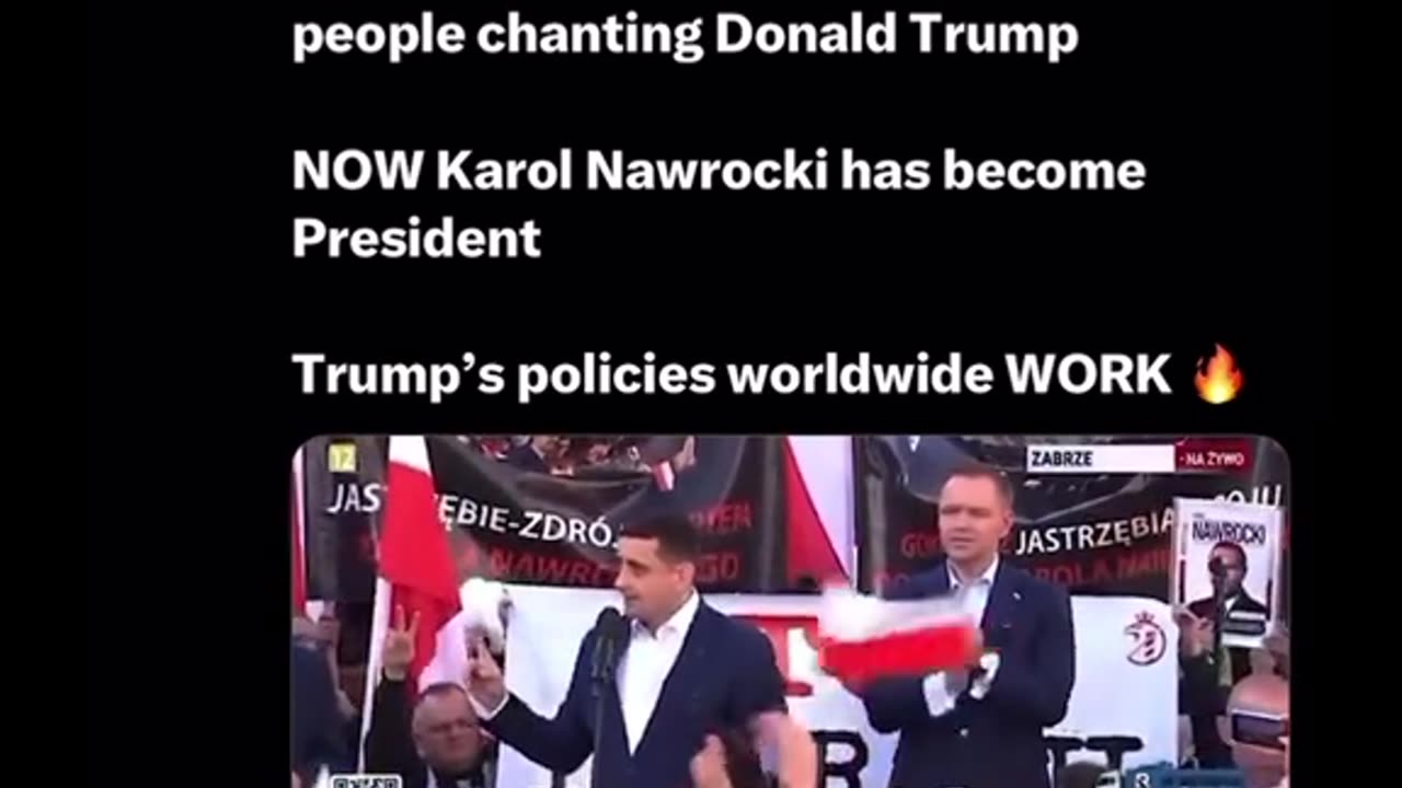 Poland rallying for Trump