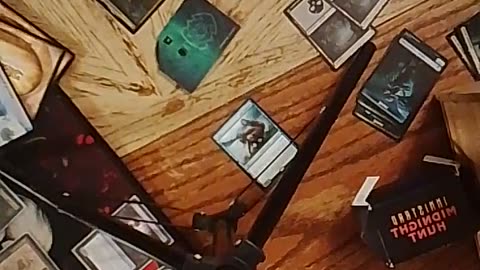 An hour of magic the gathering from my dad's side