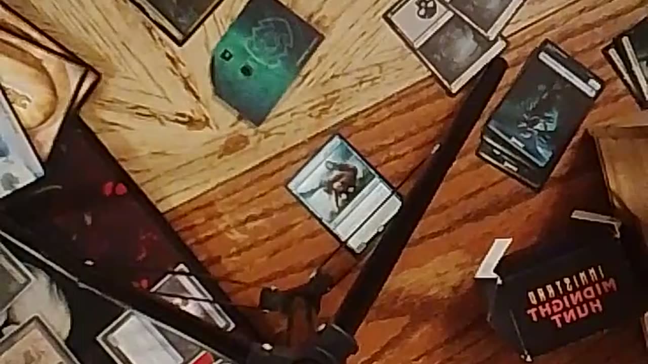 An hour of magic the gathering from my dad's side