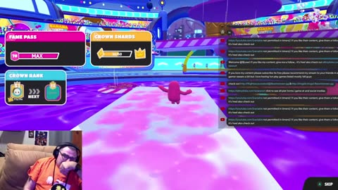 chill streamer playing fall guys & sonic rumble