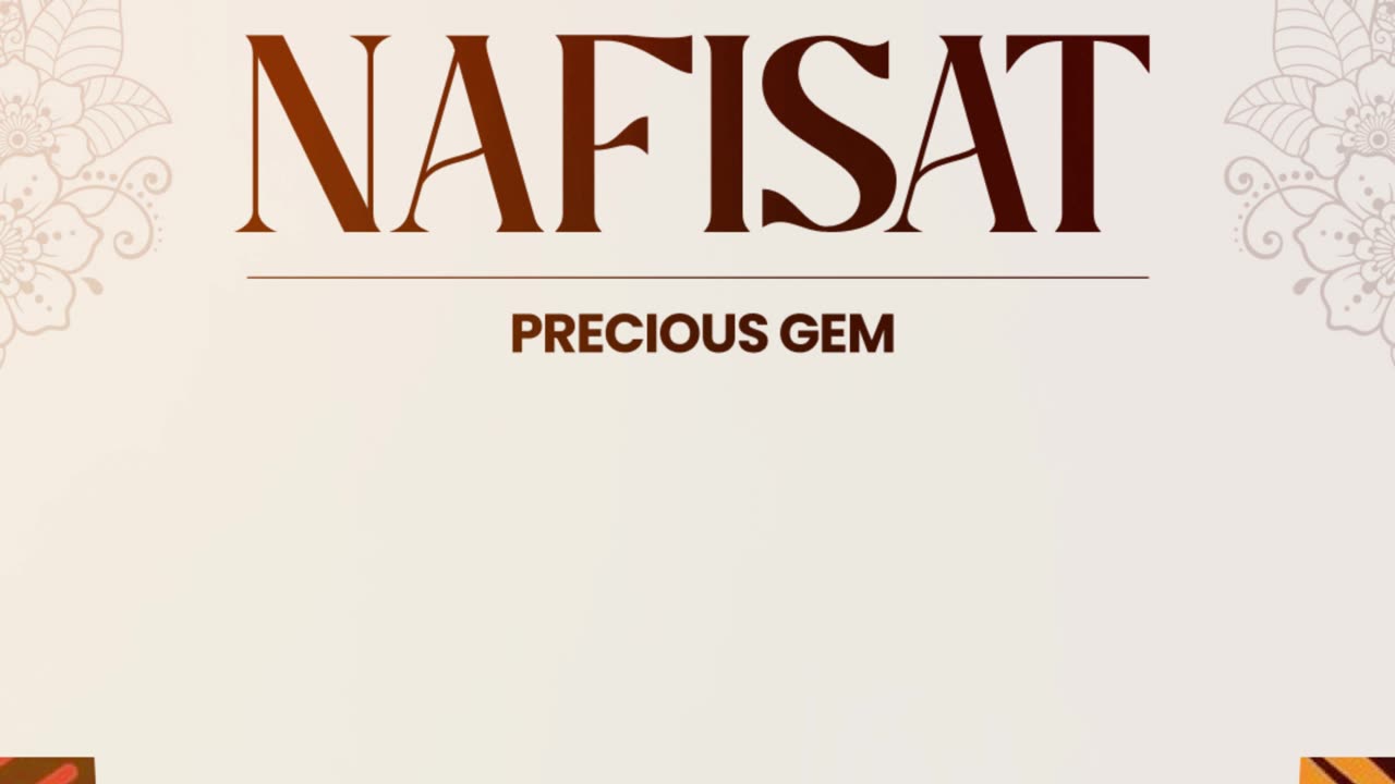 Know any NAFISAT? 💎 Share this with them today! #names #hausa #hausamusic #hausaculture #arewa #fyp