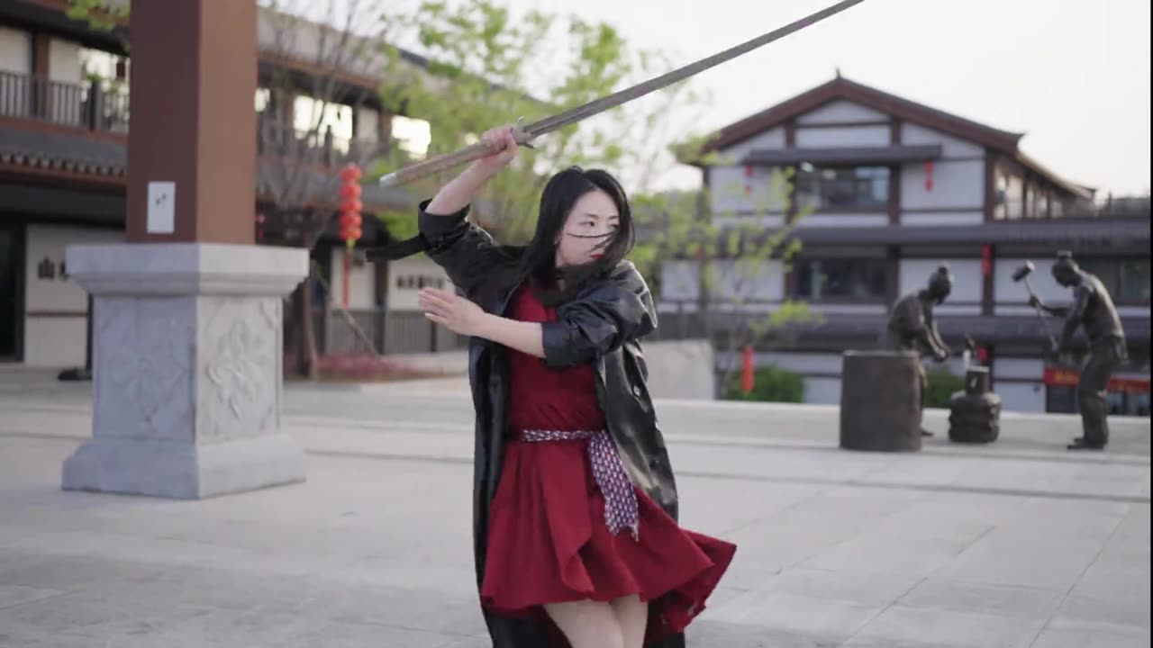 With No Man In Her Heart, Her Sword Strikes With Divine Grace.