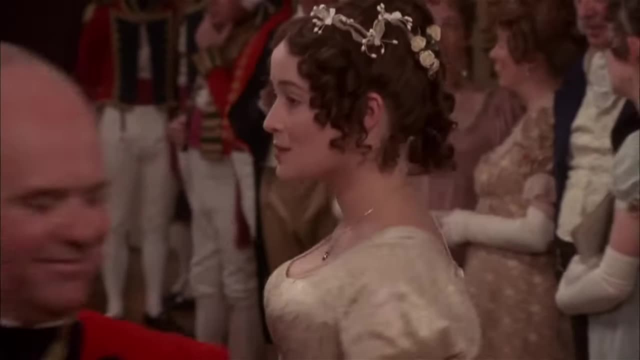 Mr Darcy dancing with Elizabeth