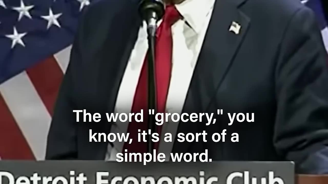 🤣 Trump Defines Groceries #presidenttrump #donaldtrump #groceries #viral #shorts