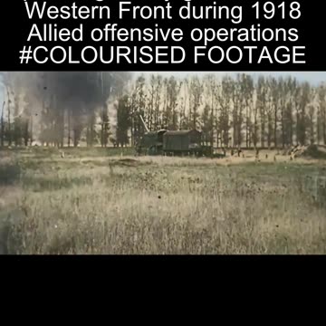 American Railway Artillery In Action 1918