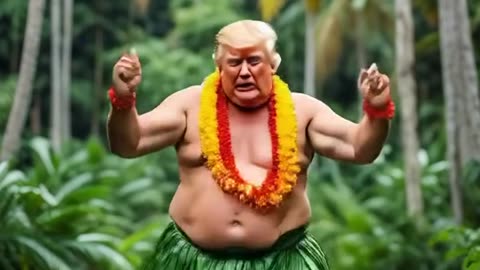 donald trump dance in a jungle