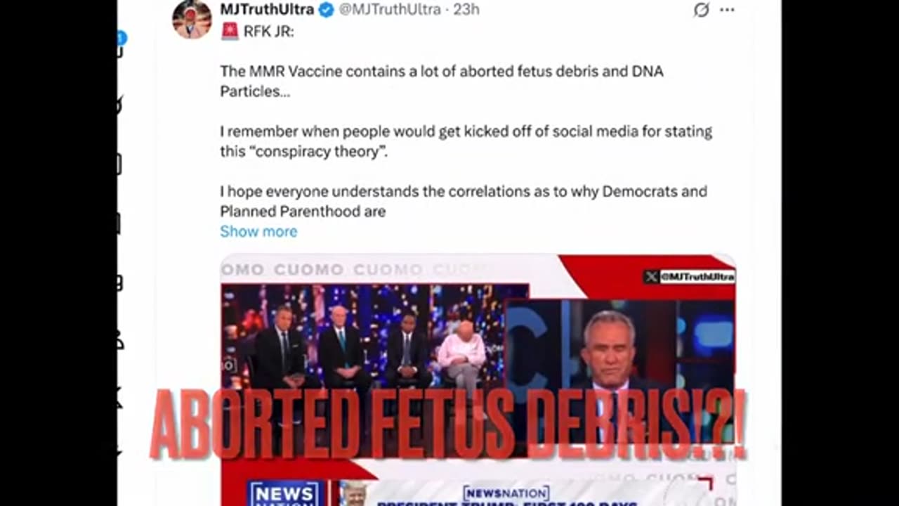 RFK - MMR vax, dems, CPS ..