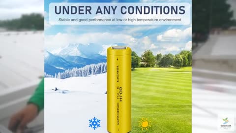 QOJH 18650 Rechargeable Battery 2Pack 3500mAh 3.7 Volt Rechargeable Battery for