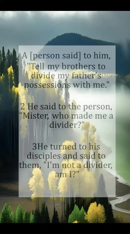 a Person said to Him