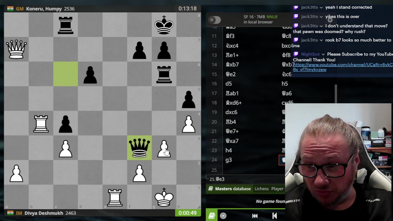 LIVE Chess with Soren
