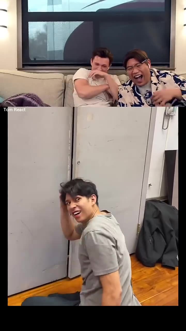 Tom Holland Viral Video 🤣🔥 #tomholland​ #funny​ #trynottolaugh​ #reaction​