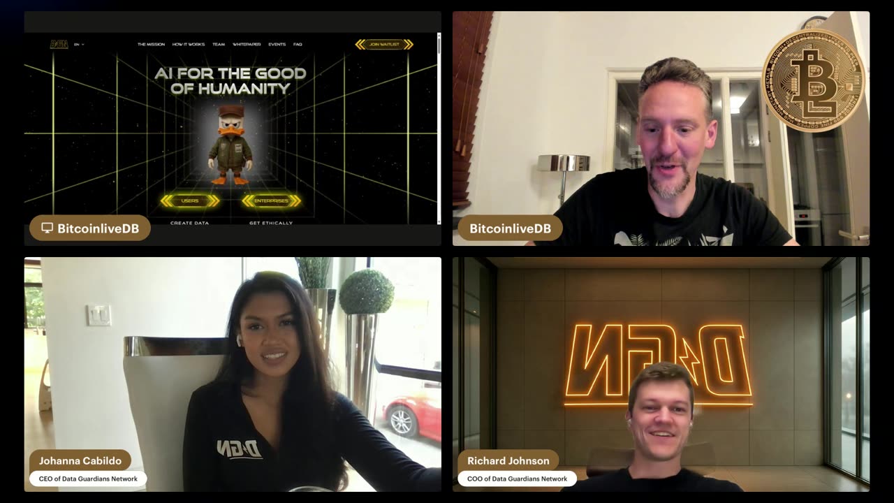 #BitcoinLive EP20 "Empowering The People Through Ethical AI - with Data Guardians" w/ @DataGuardiansNK
