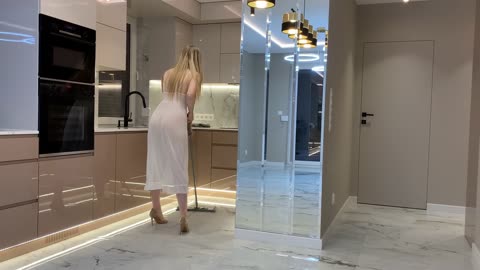 Who Cares About Cleaning When She Looks Like This? 😈🧼