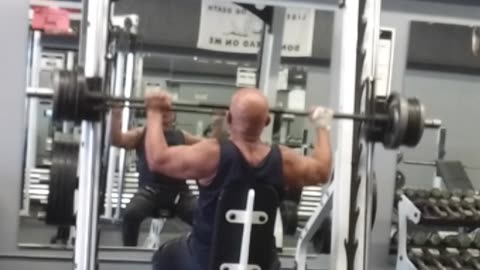 72 YO Bodybuilder - Heavy Shoulder Day