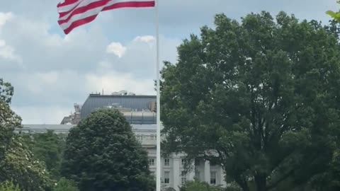The new flag has been officially raised at the White House.