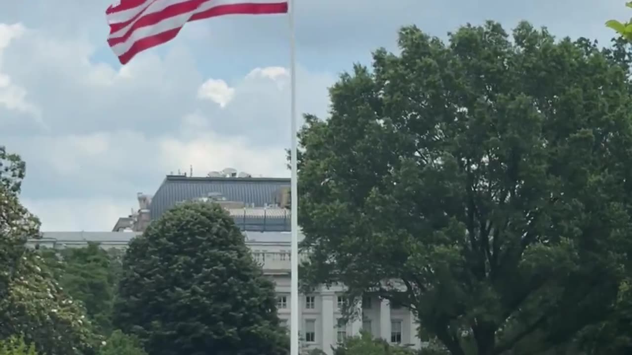 The new flag has been officially raised at the White House.
