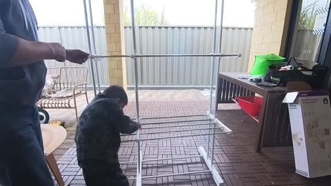 How to Assemble Double Laundry Airing Station from Anko/Kmart (Links below)