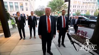 President Trump Talks to Press as he Arrives at Joe's Stone Crab Restaurant, Sept. 9, 2025
