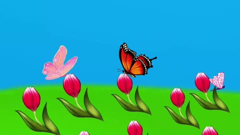 Peaceful emoji garden vibes 🌷🦋☀️